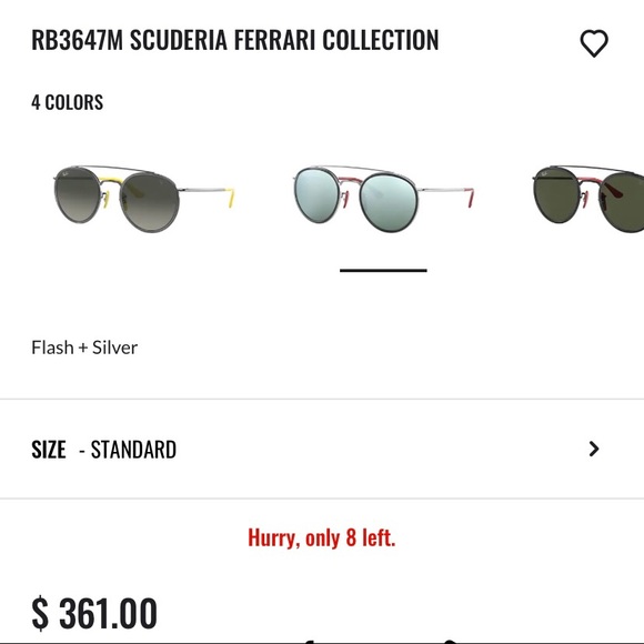 🔴 Ferrari Ray.Ban Sunglasses Collection Unisex👓 - Picture 9 of 11